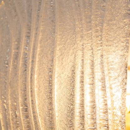 Ensemble de deux appliques murales en verre, en forme de feuille