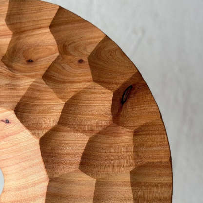 Applique murale ronde en bois, design minimaliste