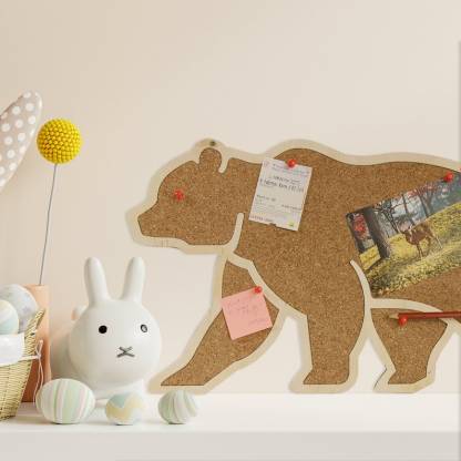 Tableau de messages mural liège moderne forme ours souvenirs