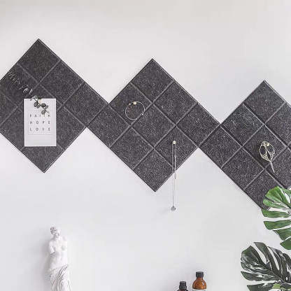 Tableau de messages mural carré feutrine colorée DIY