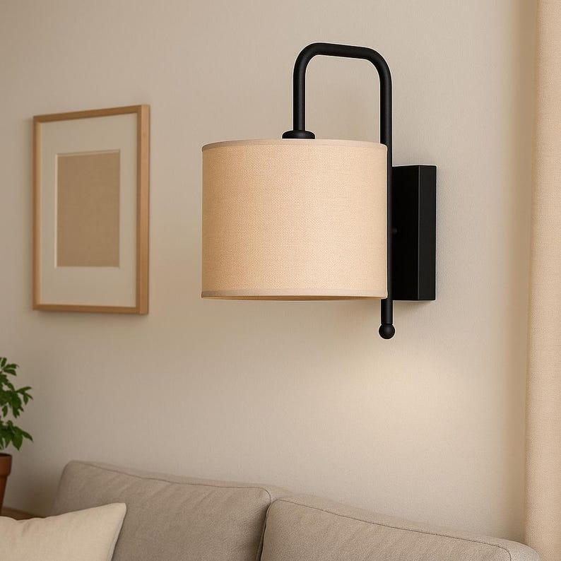 Applique murale moderne en jute, style bohème