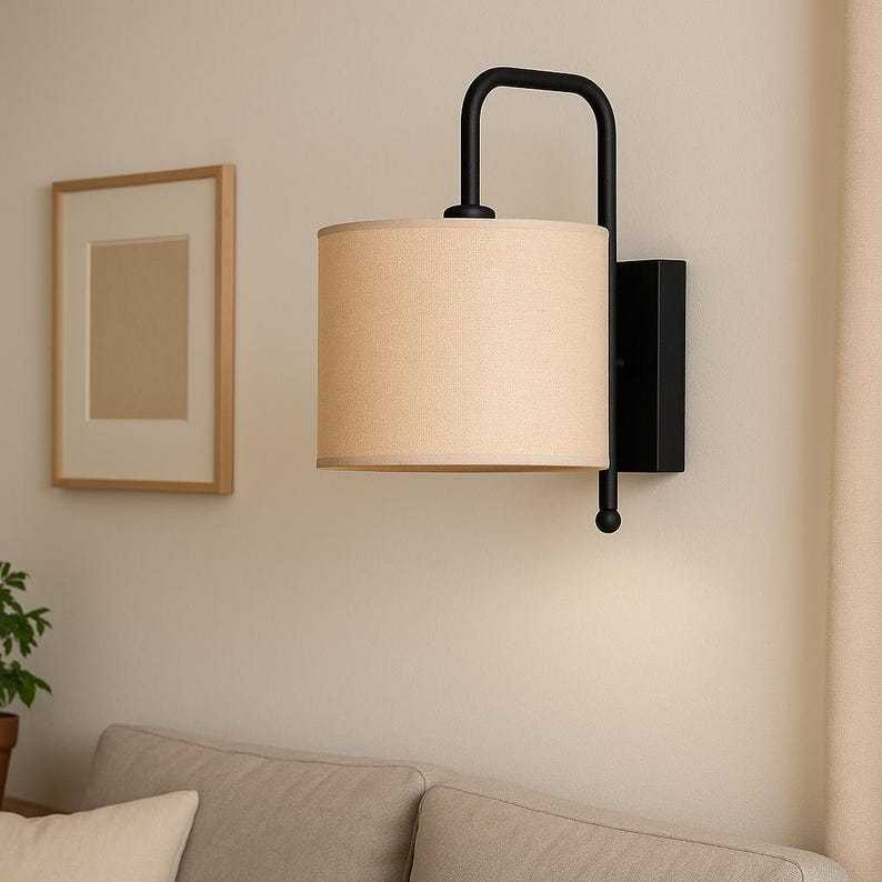 Applique murale moderne en jute, style bohème