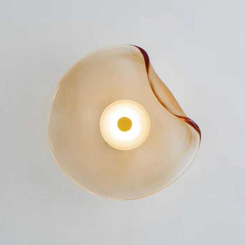 Applique murale luxueuse en verre irrégulier, élégance moderne