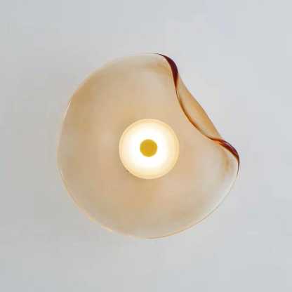 Applique murale luxueuse en verre irrégulier, élégance moderne