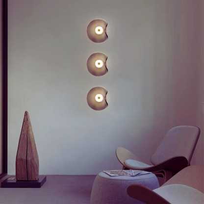 Applique murale luxueuse en verre irrégulier, élégance moderne