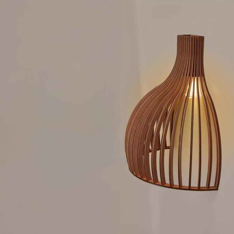 Applique murale en bois, applique murale moderne, applique murale en bois naturel, luminaire mural LED G9, éclairage mural scandinave, applique murale décorative