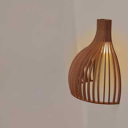 Applique murale en bois, applique murale moderne, applique murale en bois naturel, luminaire mural LED G9, éclairage mural scandinave, applique murale décorative