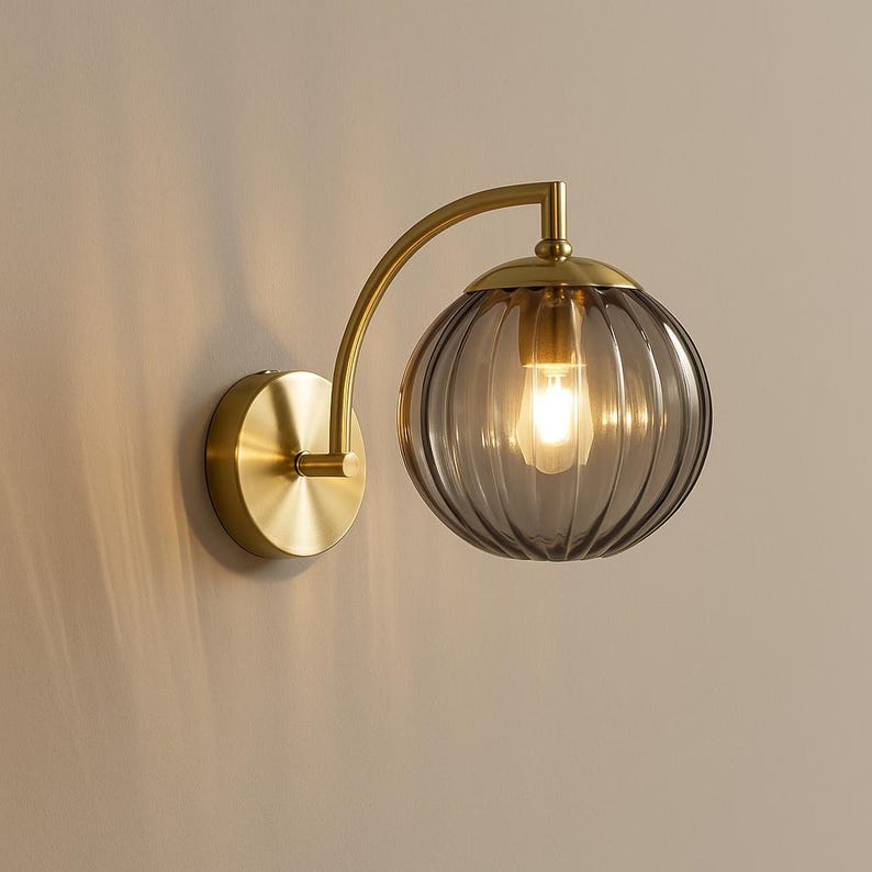 Applique murale moderne en verre à LED, éclairage minimaliste