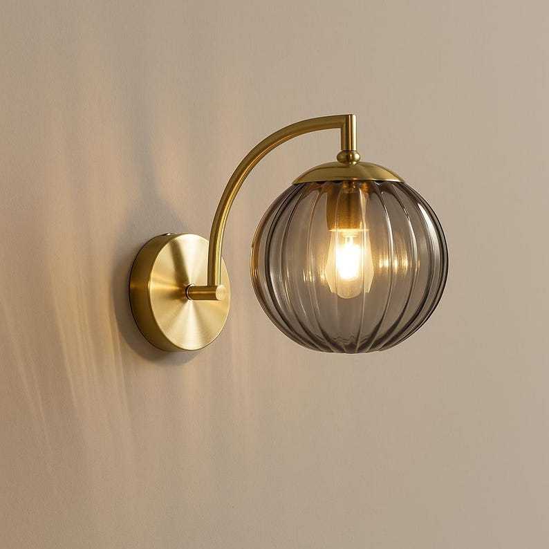 Applique murale moderne en verre à LED, éclairage minimaliste