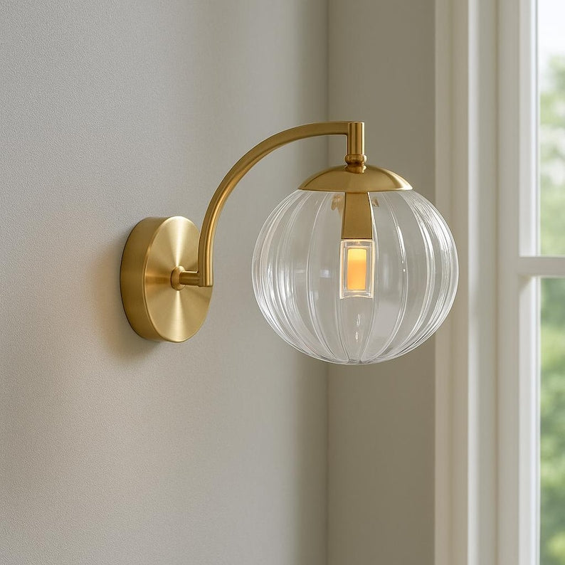 Applique murale moderne en verre à LED, éclairage minimaliste