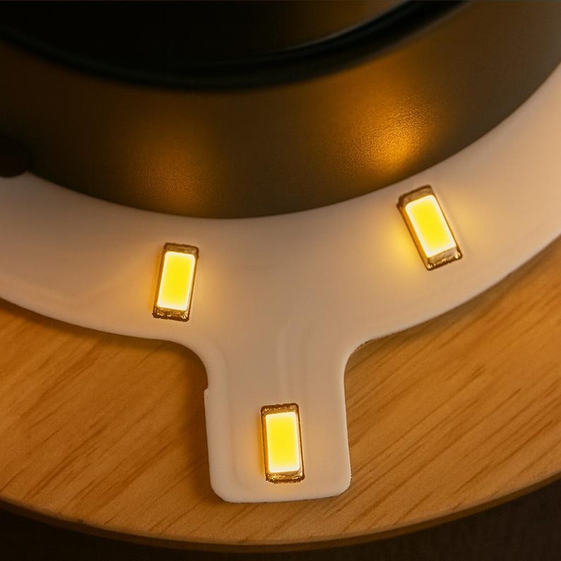 Applique murale LED en bois - applique en bois ronde ou ovale minimaliste pour chambre à coucher, couloir ou bureau | Décoration en bois naturel clair et chaud