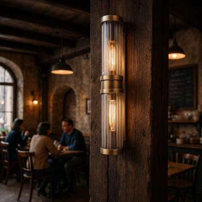 Applique murale ciel étoilé en verre et bronze, éclairage décoratif intérieur