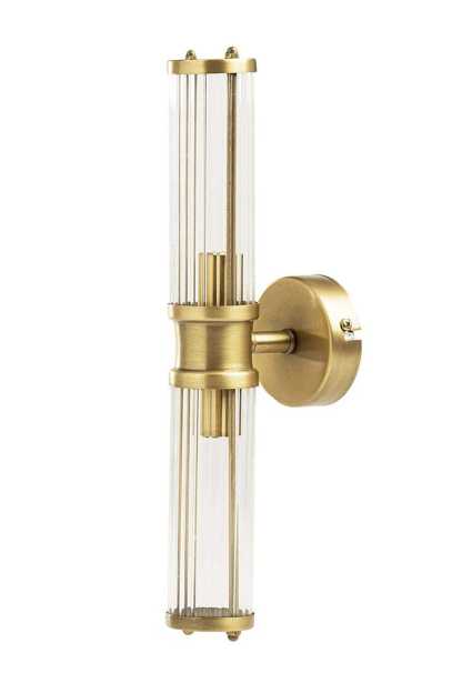 Applique murale ciel étoilé en verre et bronze, éclairage décoratif intérieur