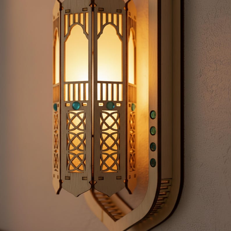 Applique murale en bois, décoration de style bohème