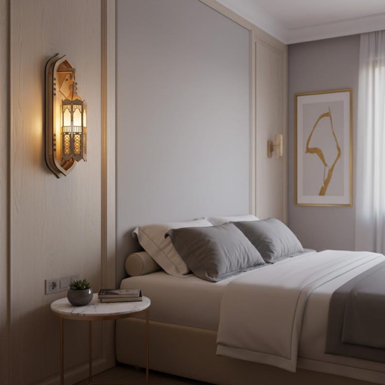 Applique murale en bois, décoration de style bohème