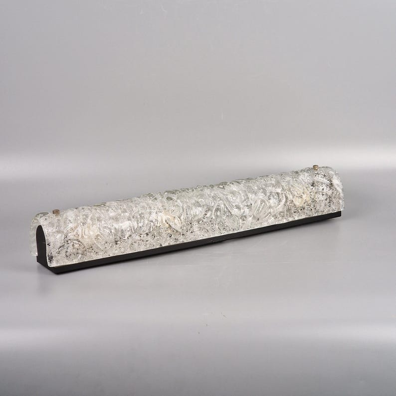 Applique murale rétro, verre texturé dépoli