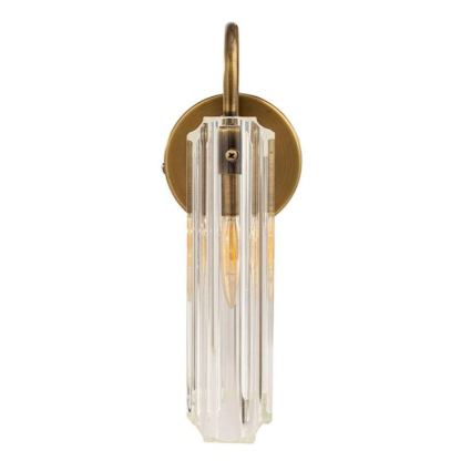 Appliques murales en verre et bronze de style romain, éclairage intérieur