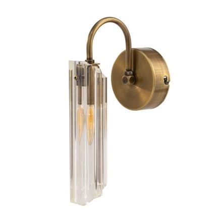 Appliques murales en verre et bronze de style romain, éclairage intérieur