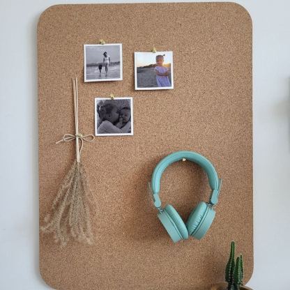 Tableau de messages mural liège naturel cuisine planification