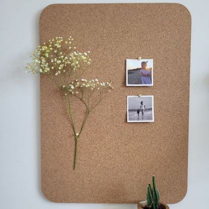 Tableau de messages mural liège naturel cuisine planification