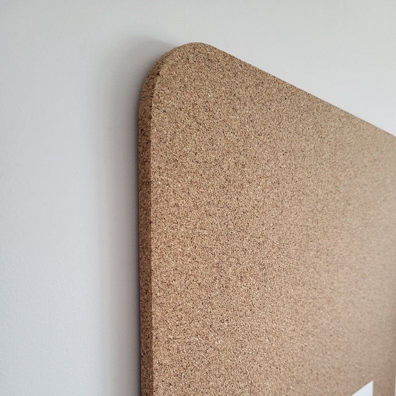 Tableau de messages mural liège naturel cuisine planification