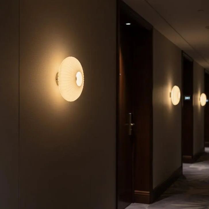 Applique murale LED en verre, éclairage décoratif élégant