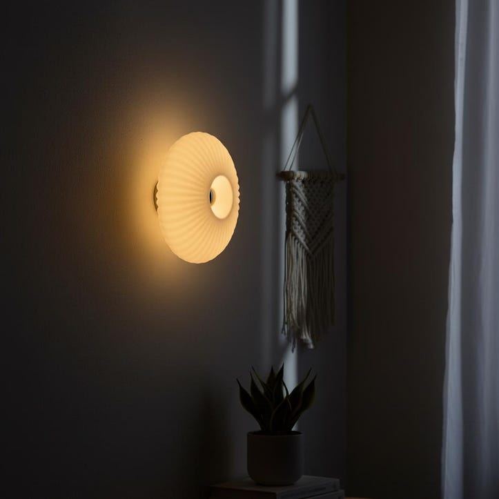 Applique murale LED en verre, éclairage décoratif élégant