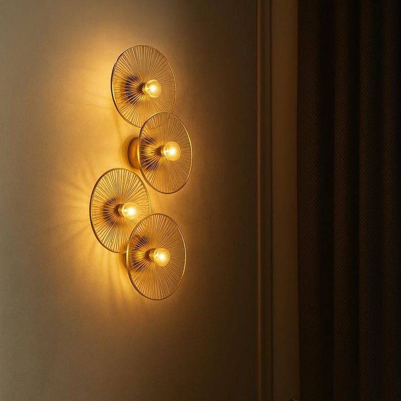 Applique murale ronde moderne et minimaliste à LED