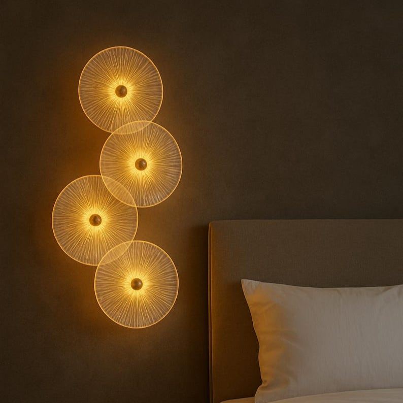 Applique murale ronde moderne et minimaliste à LED