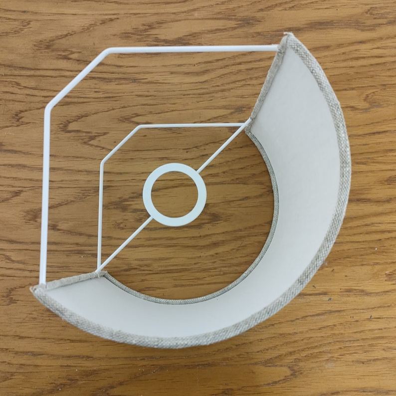 Applique murale Lin demi cylindre demi-lune carré idée cadeau noël anniversaire hygge zen scandinave slowlife décoration bord de mer