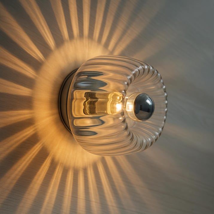 Applique murale en verre, décoration intérieure rétro minimaliste