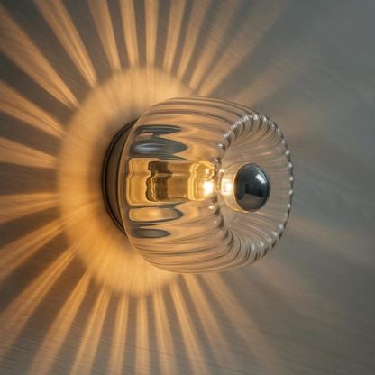 Applique murale en verre, décoration intérieure rétro minimaliste