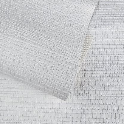 Papier peint en fibres végétales à motifs de feuilles de palmier nues