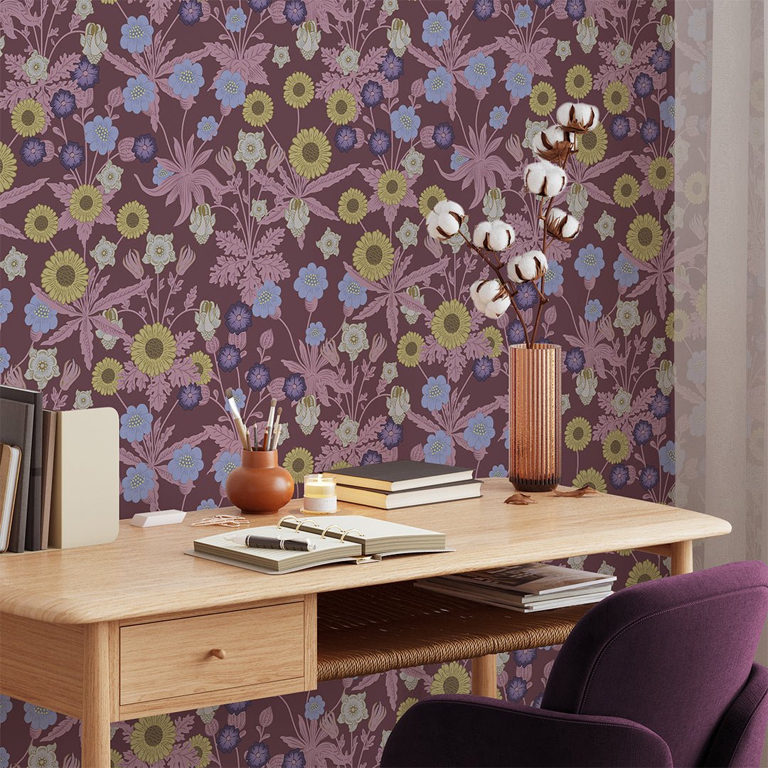 Papier peint Fleurs sauvages de Bourgogne de Morris W132