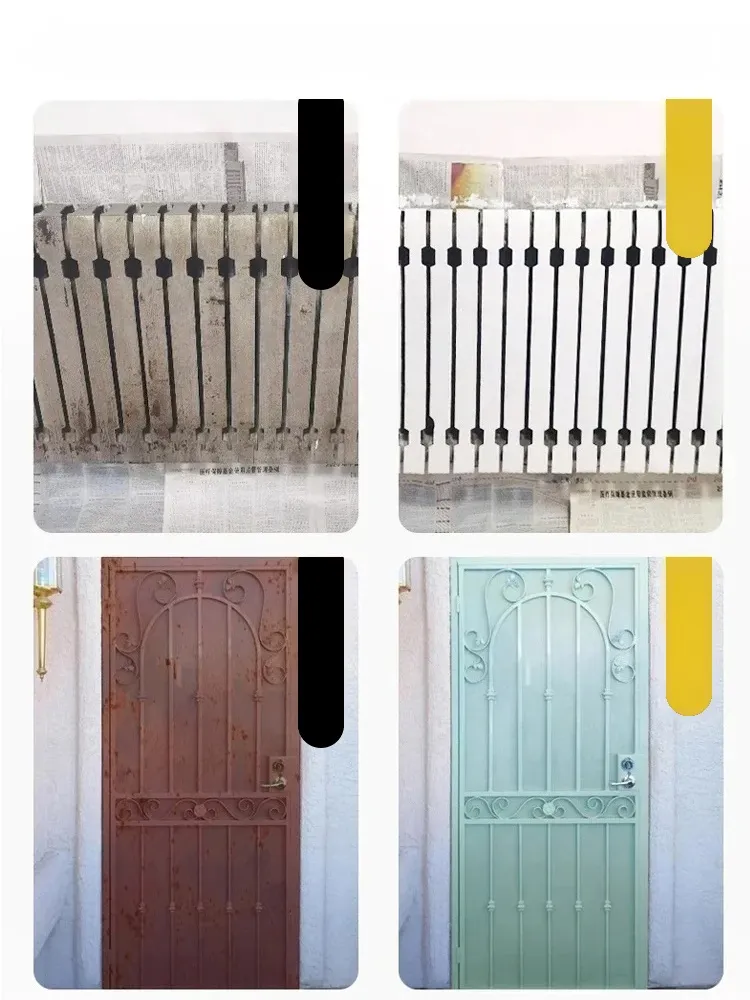 The ultra-strong steel rust remover and protector not only removes rust but also eliminates stains, restoring the metal's shine and brightness!