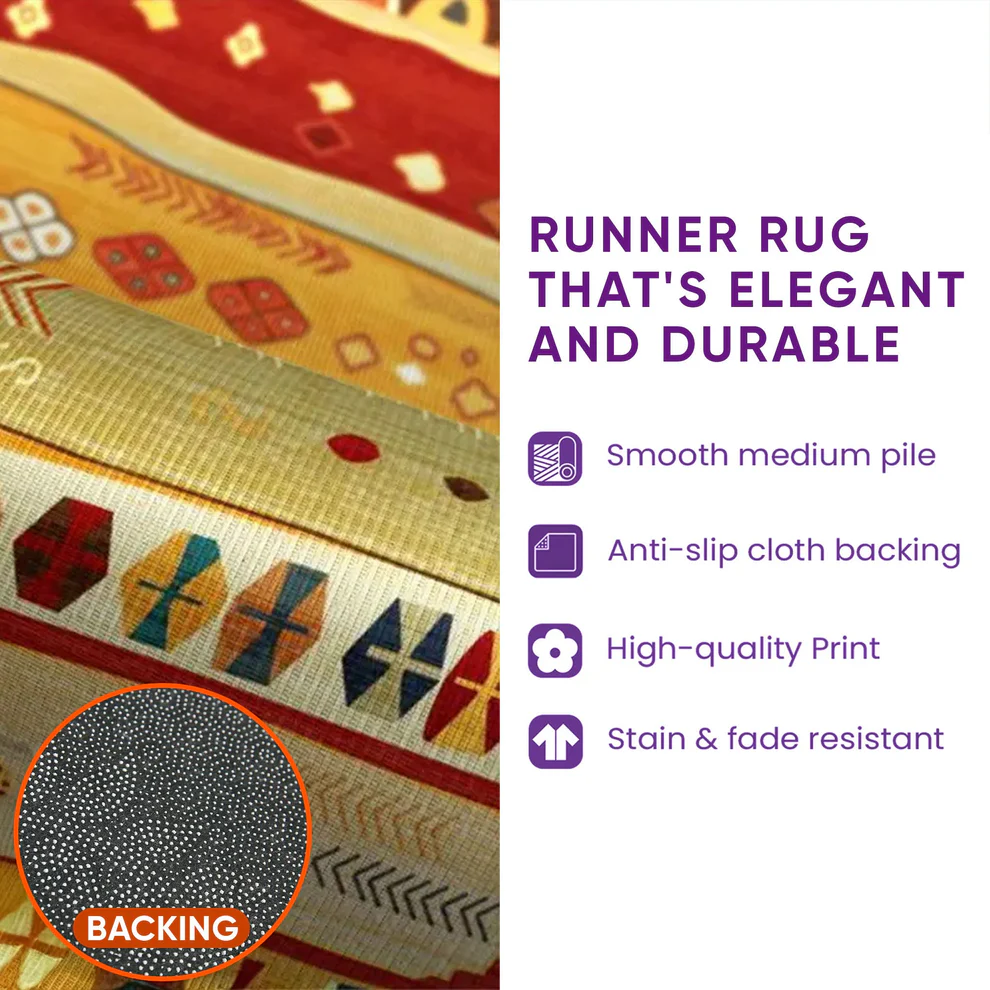 Lava Dragon Quilted Runner Rug  | Dragon