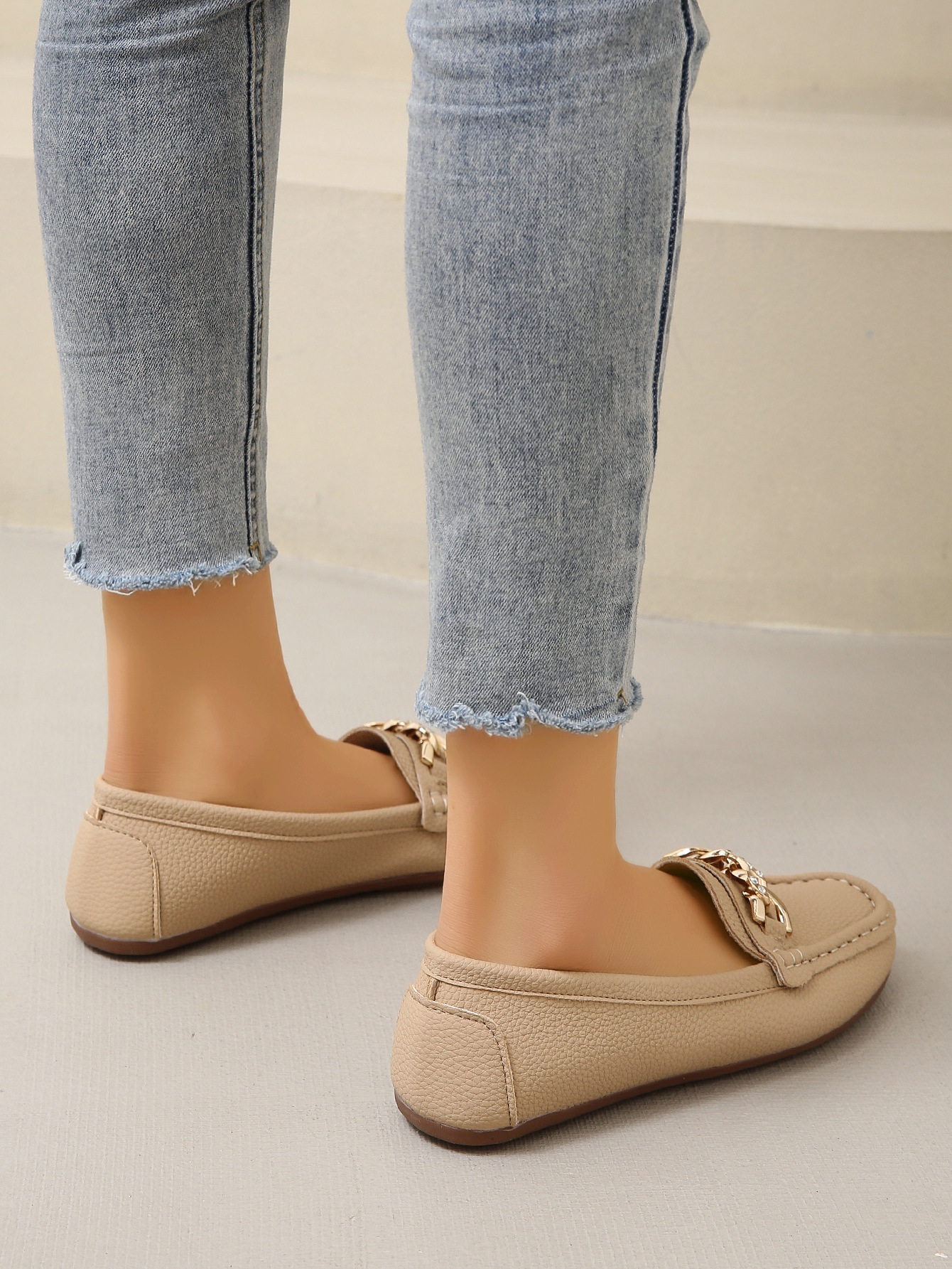 Women's Spring/Autumn Rhinestone Decor Flat Loafers