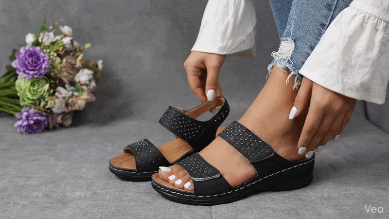 summer wedge sandals hero image