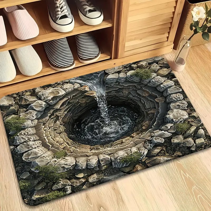 🔥Last Day 49% OFF - 😮Visual Illusion Endless Abyss Pattern HD Printed Non-Slip Doormat👀⭐