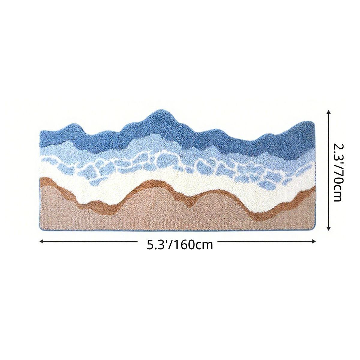 🔥 Last Day 45% OFF – Ocean Breeze Faux Cashmere Non-Slip Bath Rug