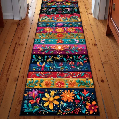 Flowers Dream Quilted Runner Rug   | Flowers