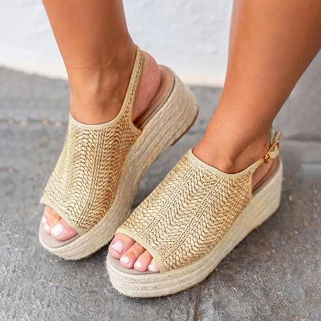 Stay In Japan Style Beige Heeled Sandals, Casual Daily Dress Shoes