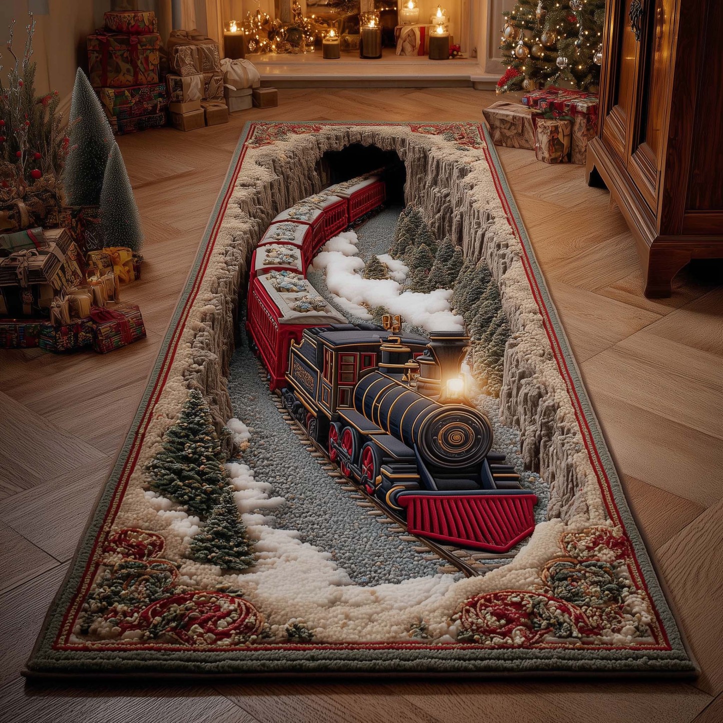 Holiday Express Runner Rug