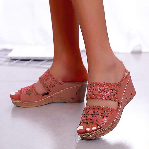 Women's Comfort Wedge Slide Sandals For Summer Walking
