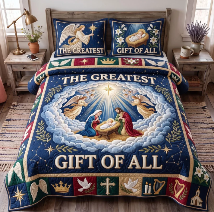 The Greatest Gift 3-Piece Quilted Bedding Set