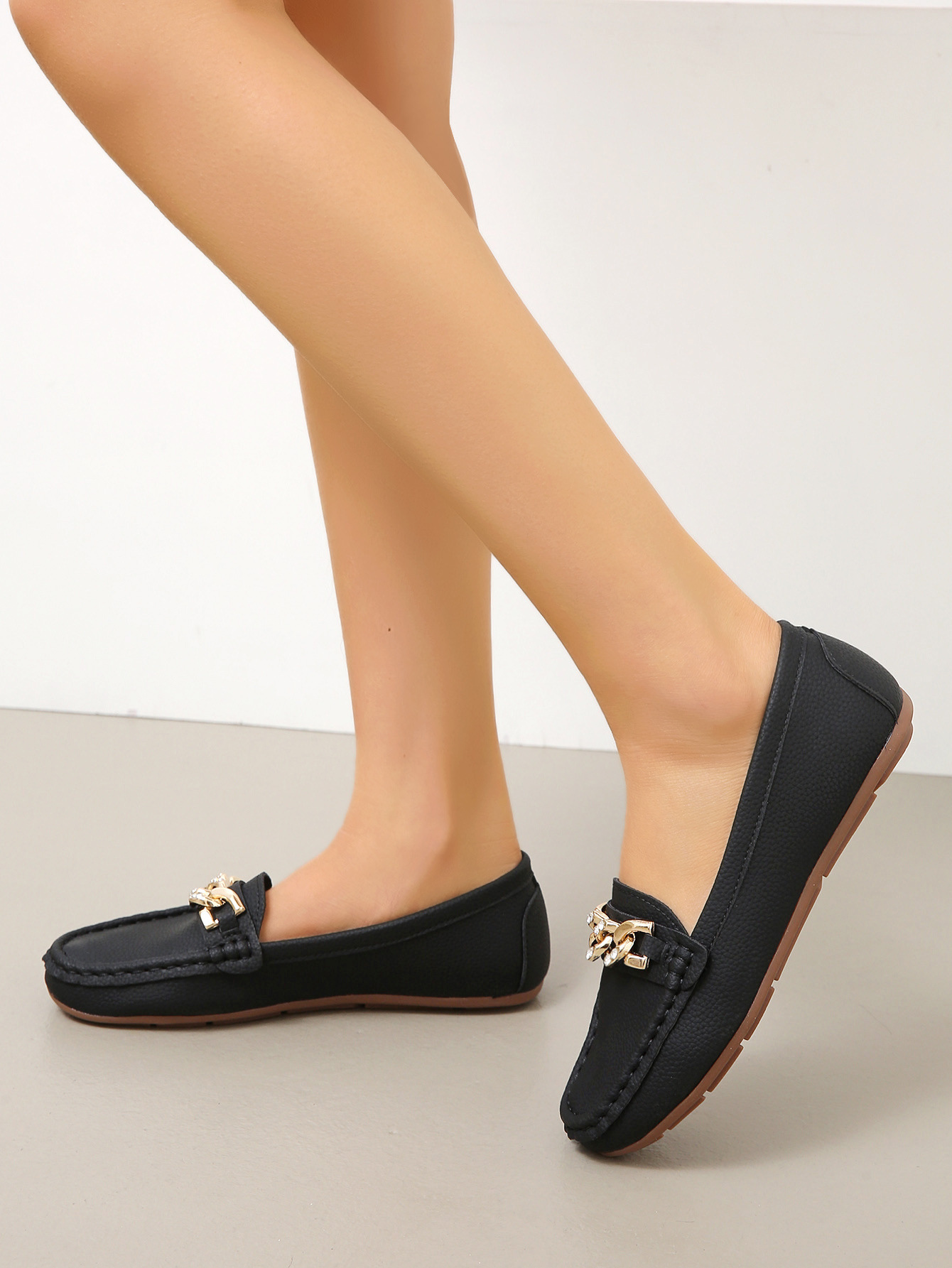 Women's Spring/Autumn Rhinestone Decor Flat Loafers