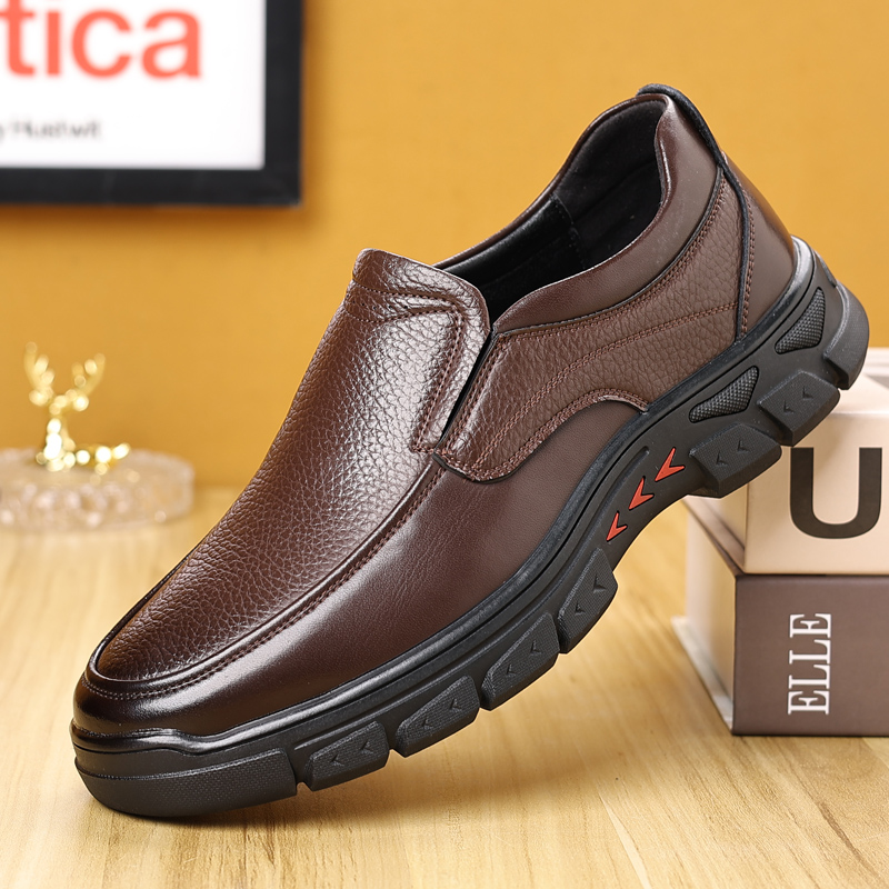 🎅Limited time deal — 50% OFF⏰Men's Orthopedic Arch Support Genuine Leather Slip-On Loafers