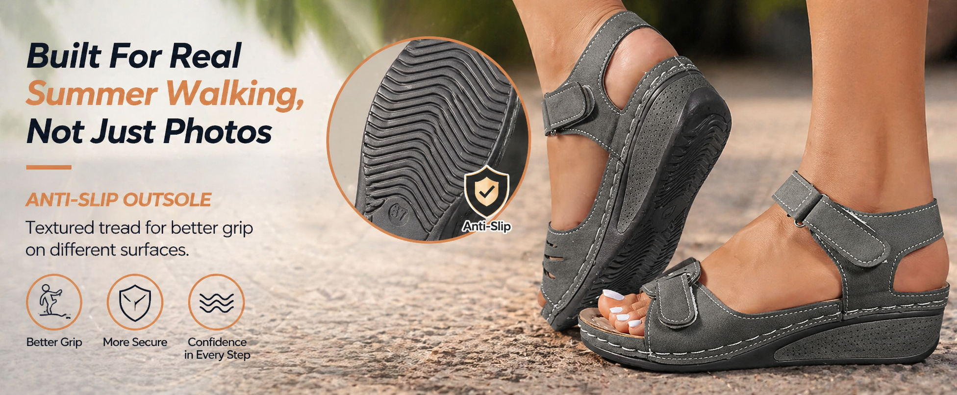 4. Anti-slip women&rsquo;s sandal sole image