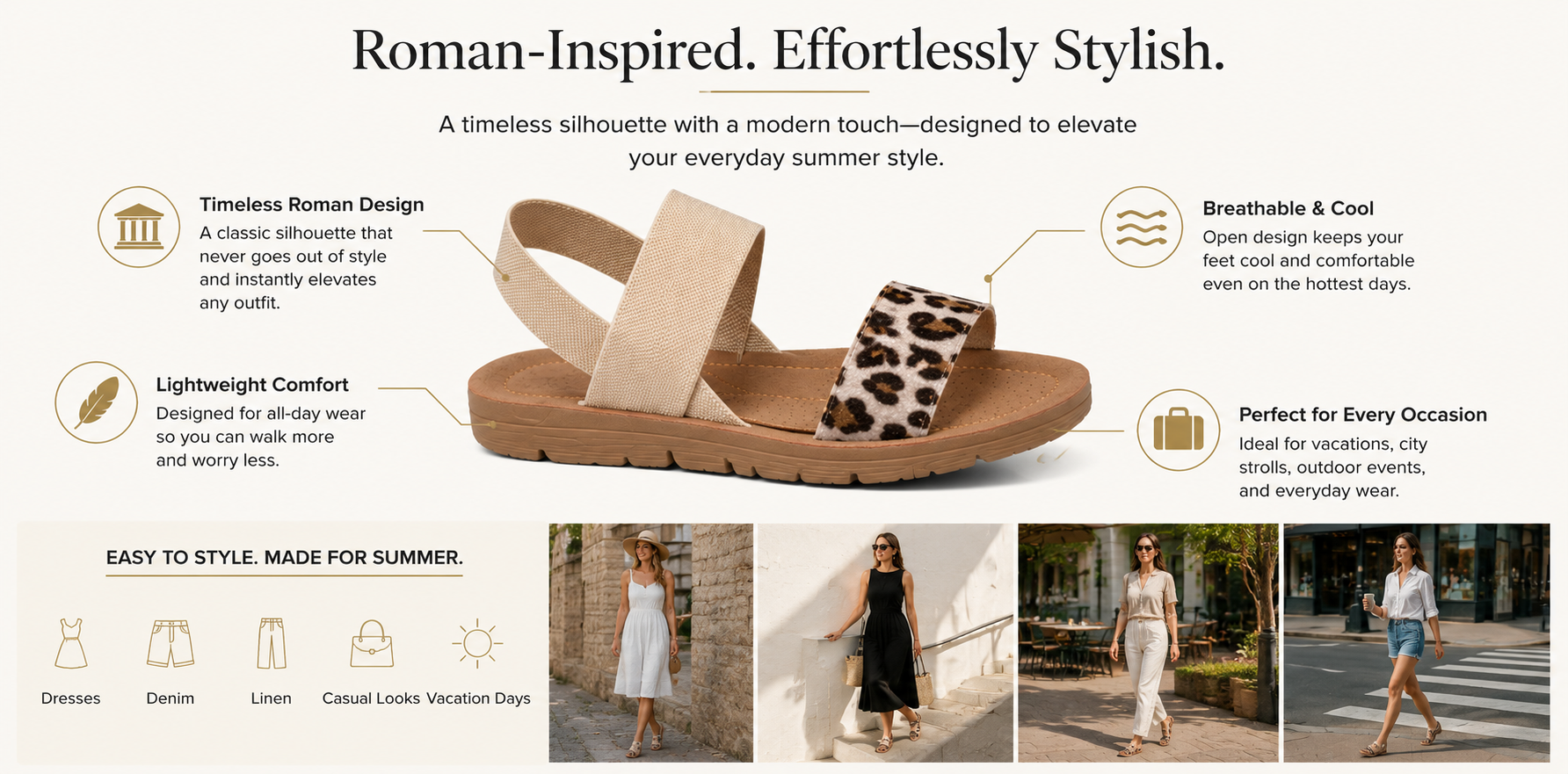 roman style sandals