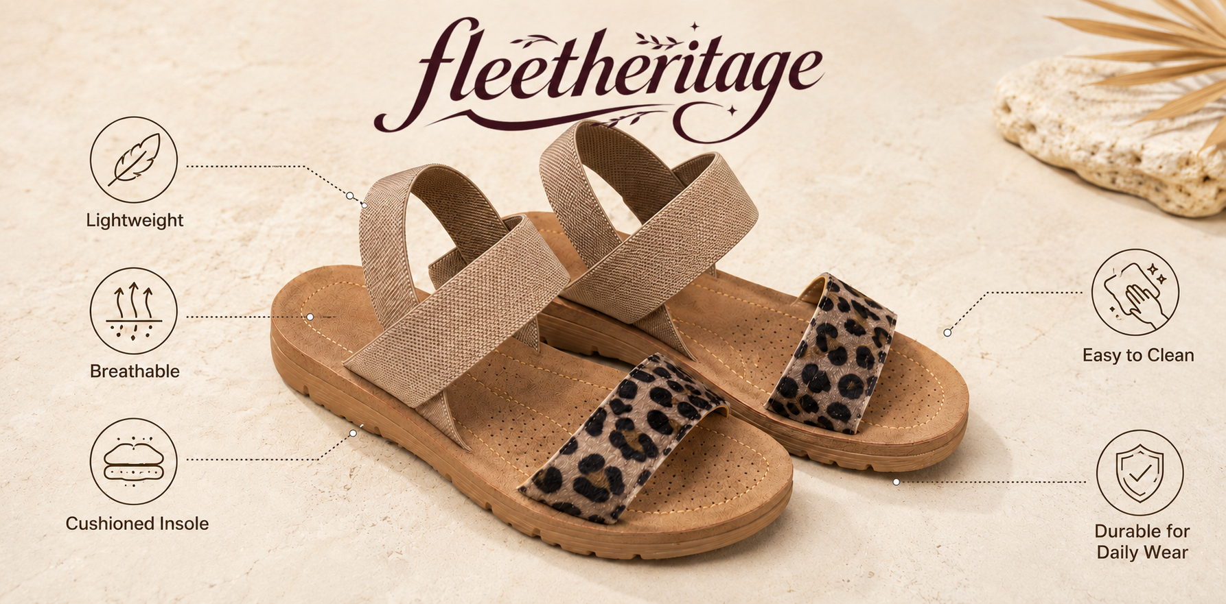 lightweight breathable cushioned easy to clean durable summer sandals